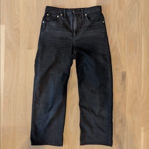 Madewell Slim Wide - Leg Crop denim